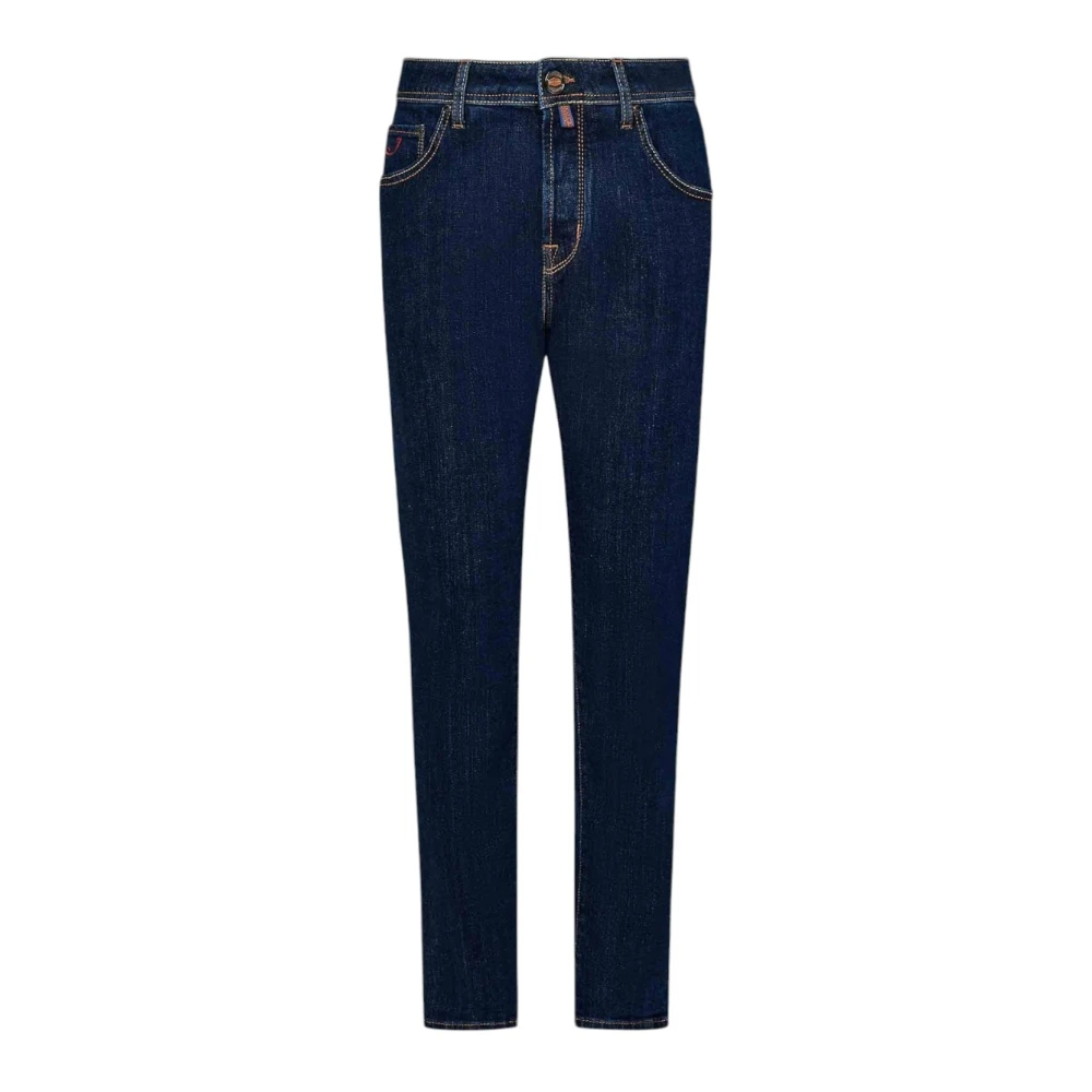 Jacob Cohën Katoen Stretch Jeans Blue Heren