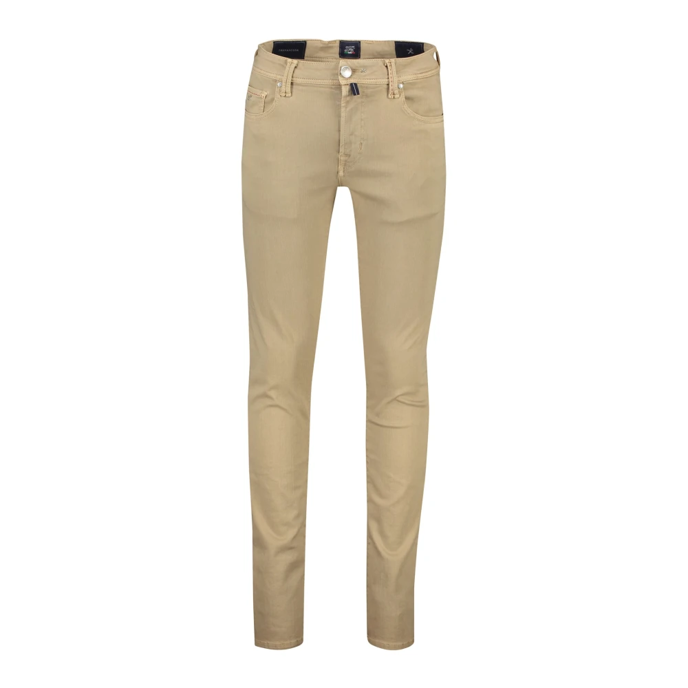 Tramarossa Beige Winter Jeans 5-Pocket Effen Dessin Beige Heren