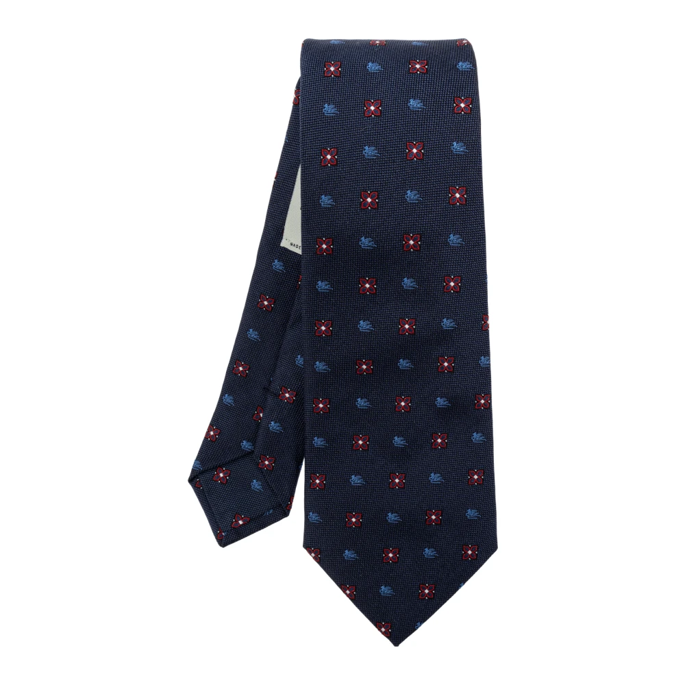 ETRO Zijden stropdas Blue Heren