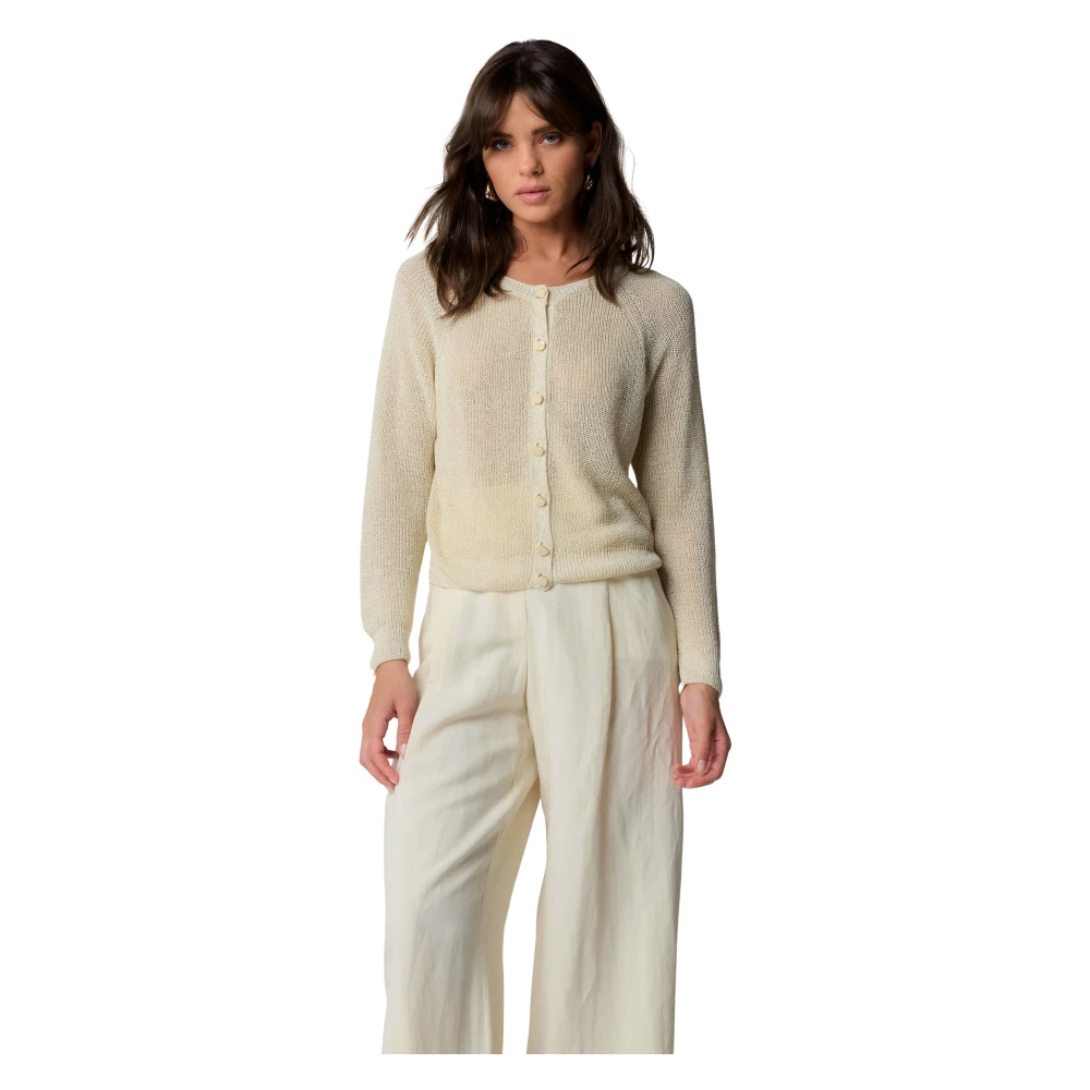 Kocca Stijlvolle Cardigans voor elke gelegenheid Beige Dames