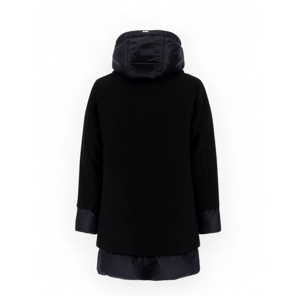 Herno Stads Glamour A-Vorm Jas Black Dames
