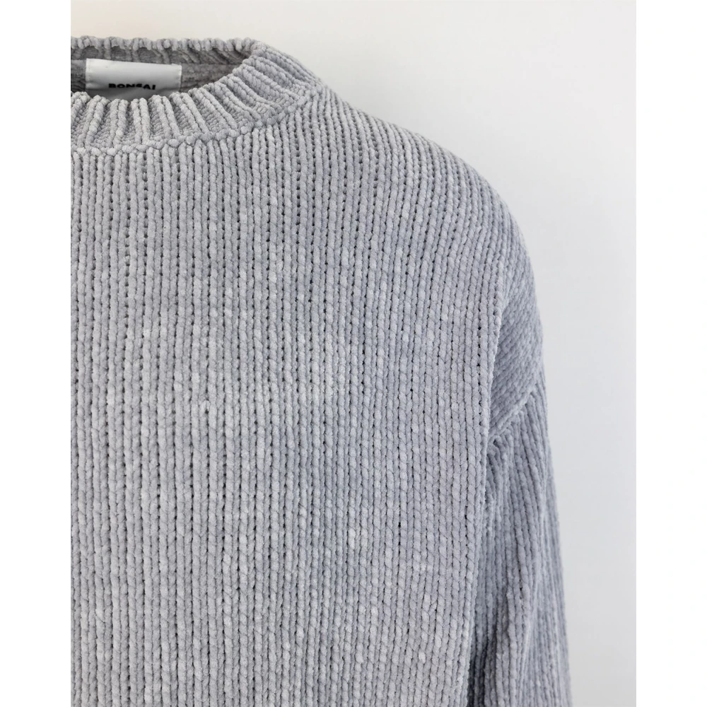 Bonsai Grijze Crewneck Sweater Katoen Ciniglia Gray Heren