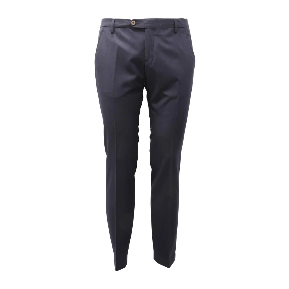 Michael Coal Men's Blue Synthetic Trousers - Slim-Fit Trousers - W35 - Trousers