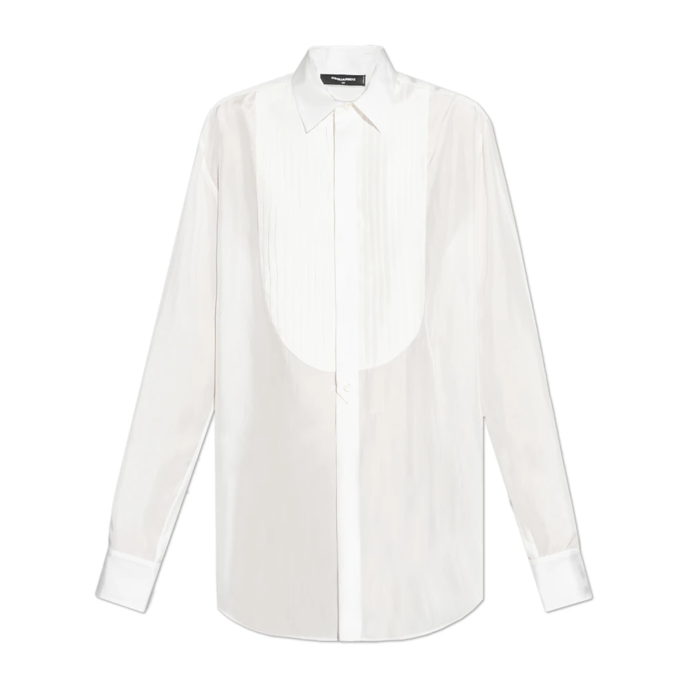 Dsquared2 Zijden overhemd White Dames