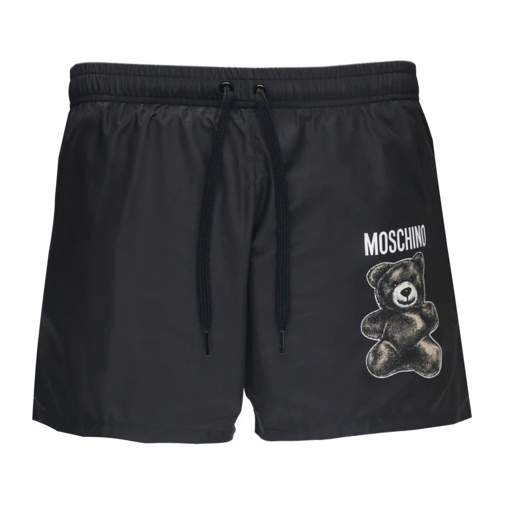 Moschino Zwarte Sea Clothing Zwembroek Black Heren