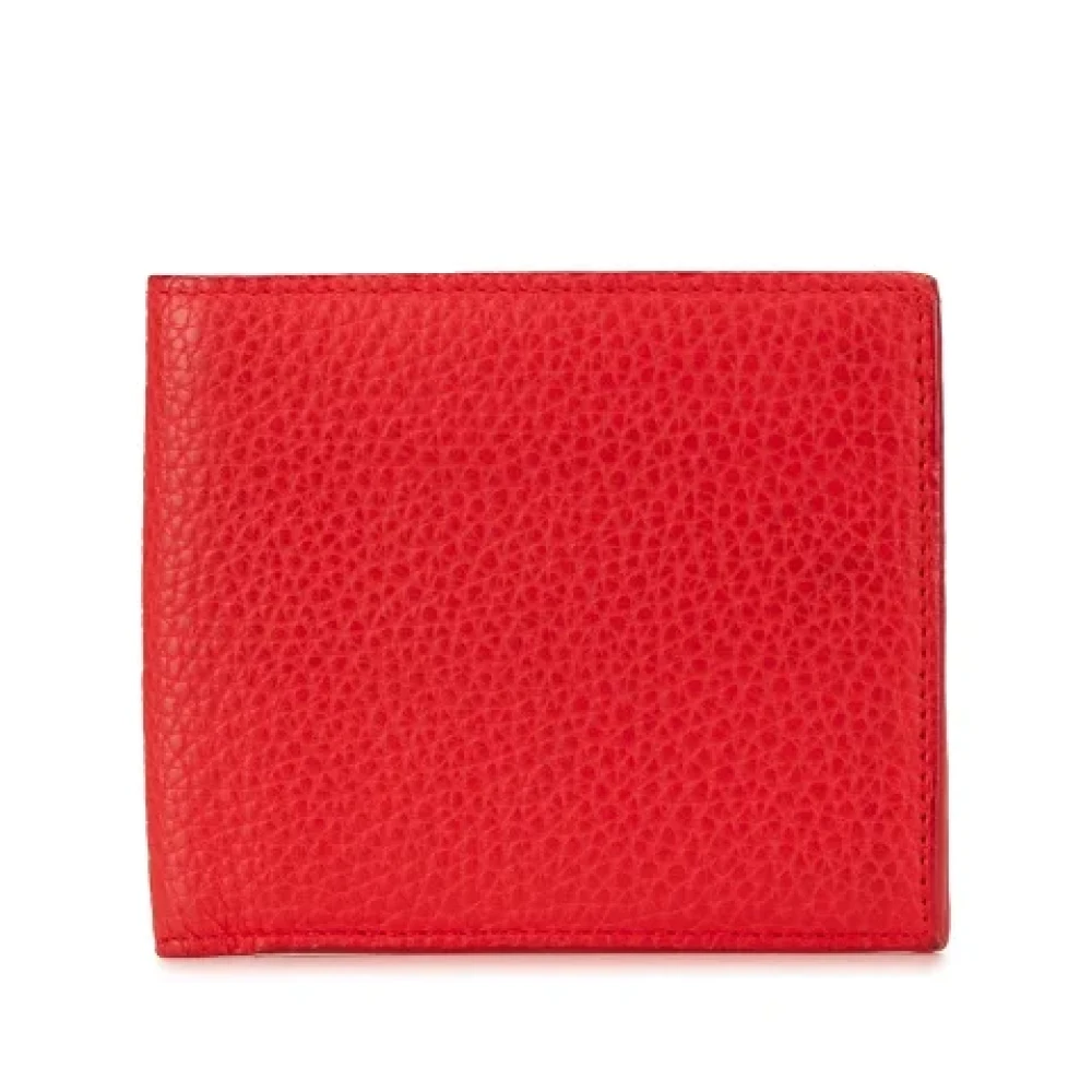 Bottega Veneta Vintage Pre-owned Leather wallets Red Dames