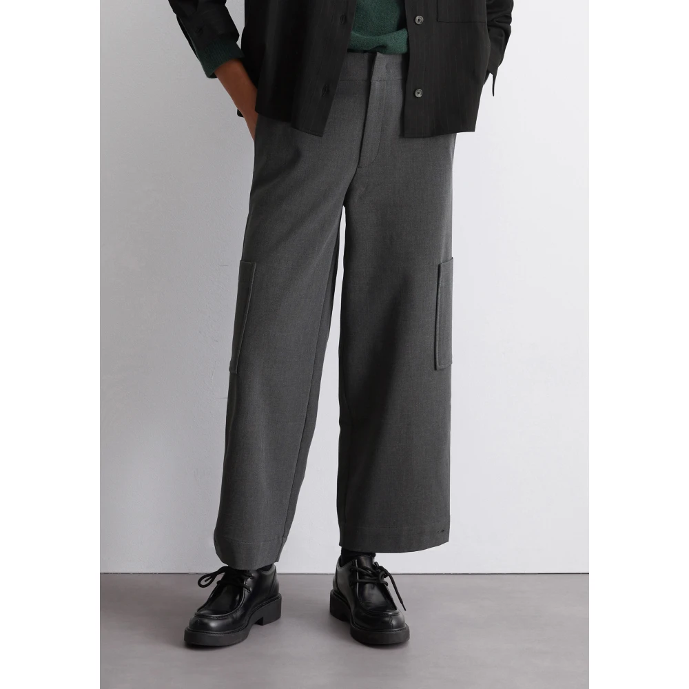 Marc O'Polo Op maat gemaakte cargobroek recht Gray Dames
