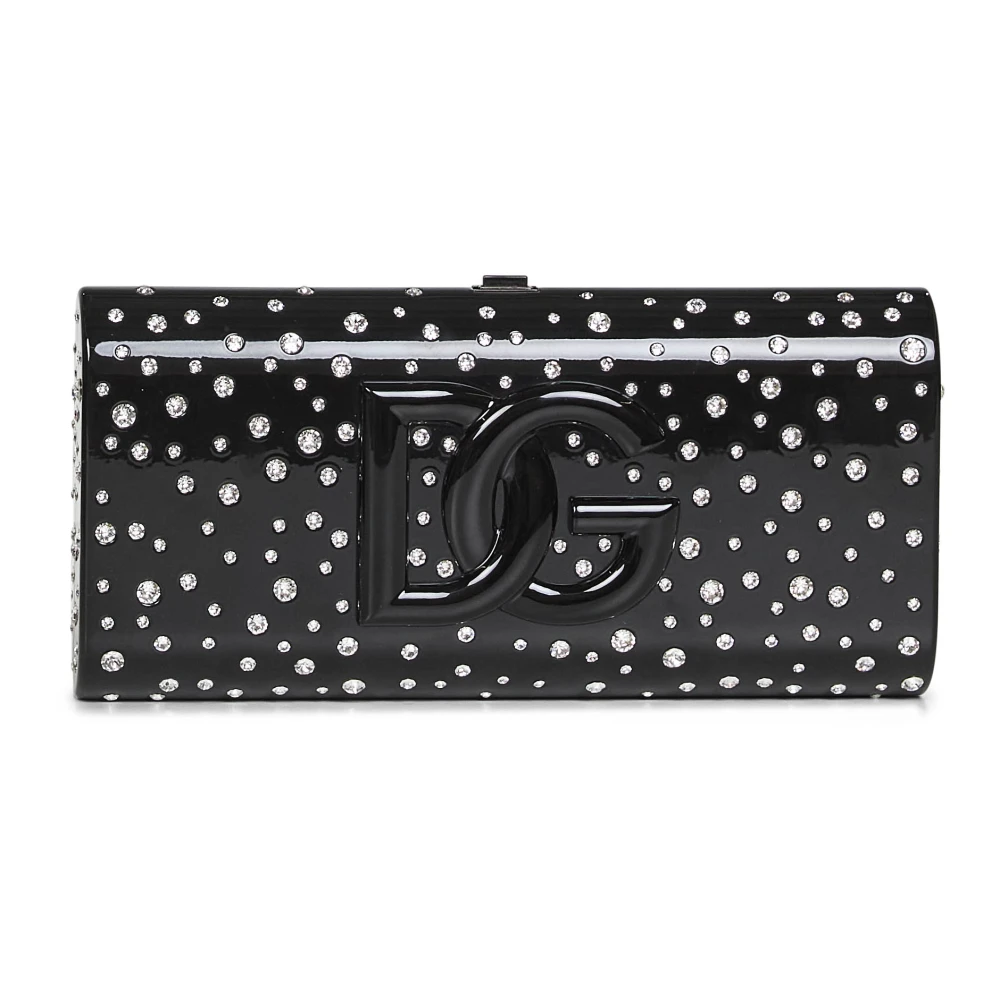 Dolce & Gabbana Women's Black Rhinestone-Embellished Acrylic Bag