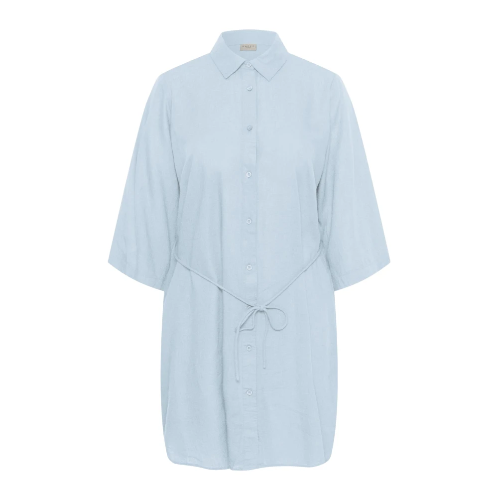 Kaffe Curve Women's Blue Shirt Dress - Shirt Dresses - 4XL - Dresses