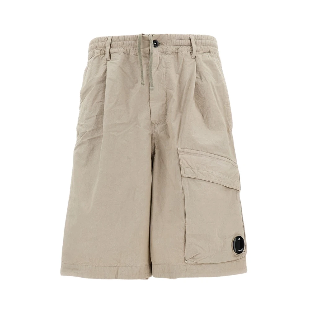 C.p. Company Men's Beige Cargo Shorts - Casual Shorts - M - Shorts