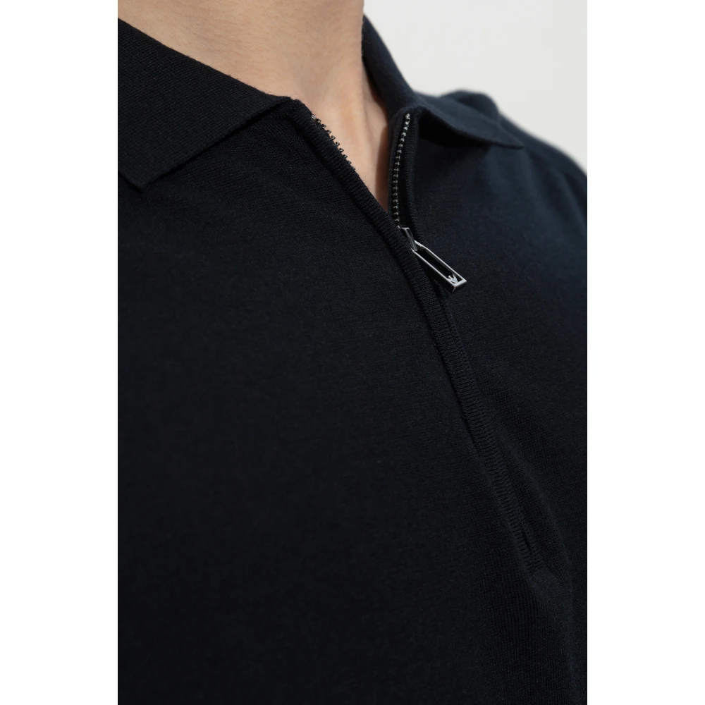 Emporio Armani Polo met logo Blue Heren