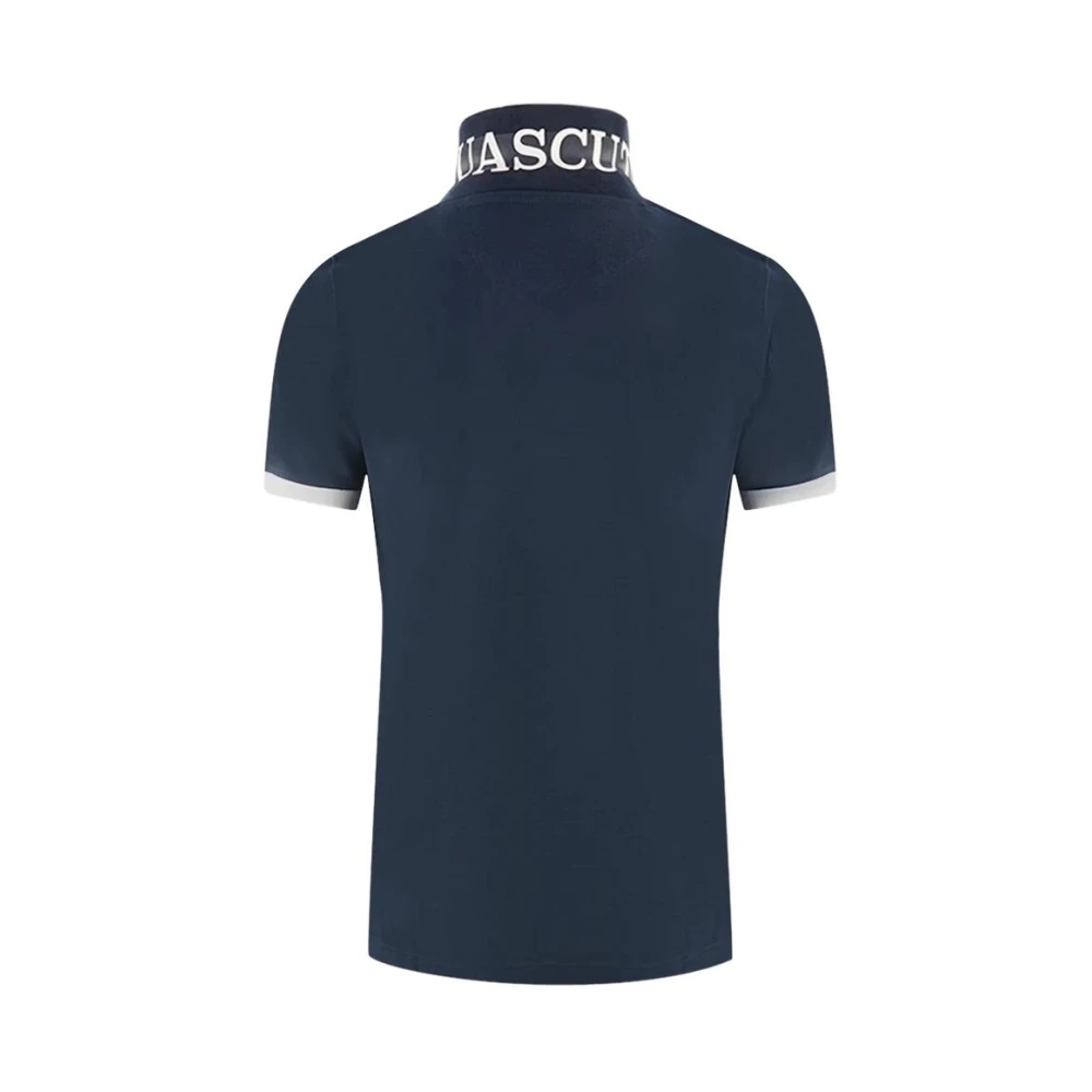 Aquascutum Elegant Katoenen Poloshirt Blue Heren