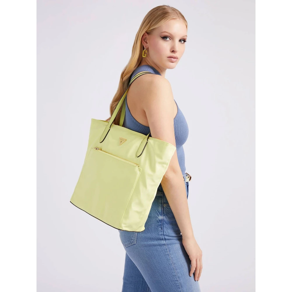 Guess Shopper Tote Eco Gemma Light Lime Green Dames