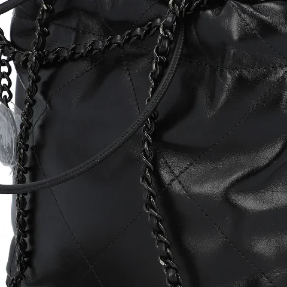 Chanel Vintage Pre-owned Leather chanel-bags Black Dames