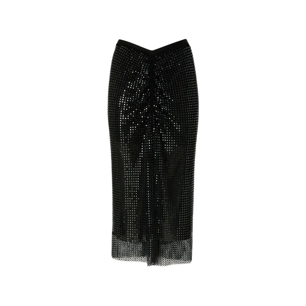 Pinko , Midi Skirts, Female, Black, S, Berlina Skirt