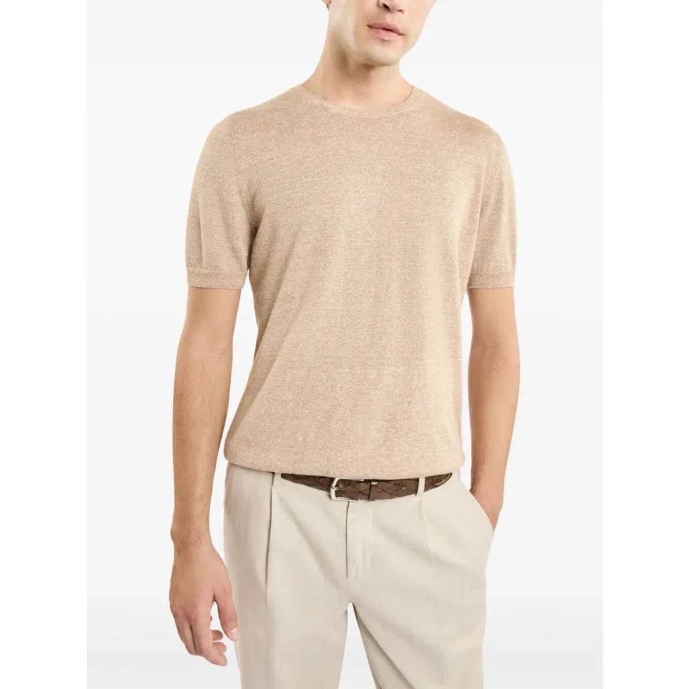 Fay Stijlvolle Maglia Shirt Brown Heren