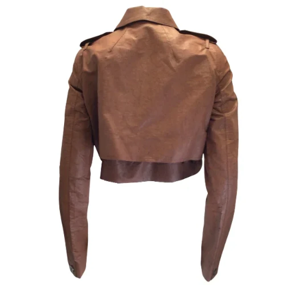 Rick Owens Pre-owned Fabric outerwear Brown Dames