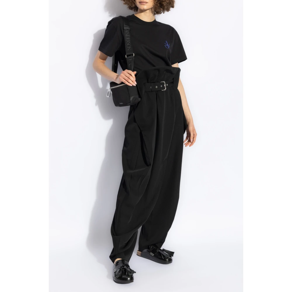 JW Anderson T-shirt met logo Black Dames