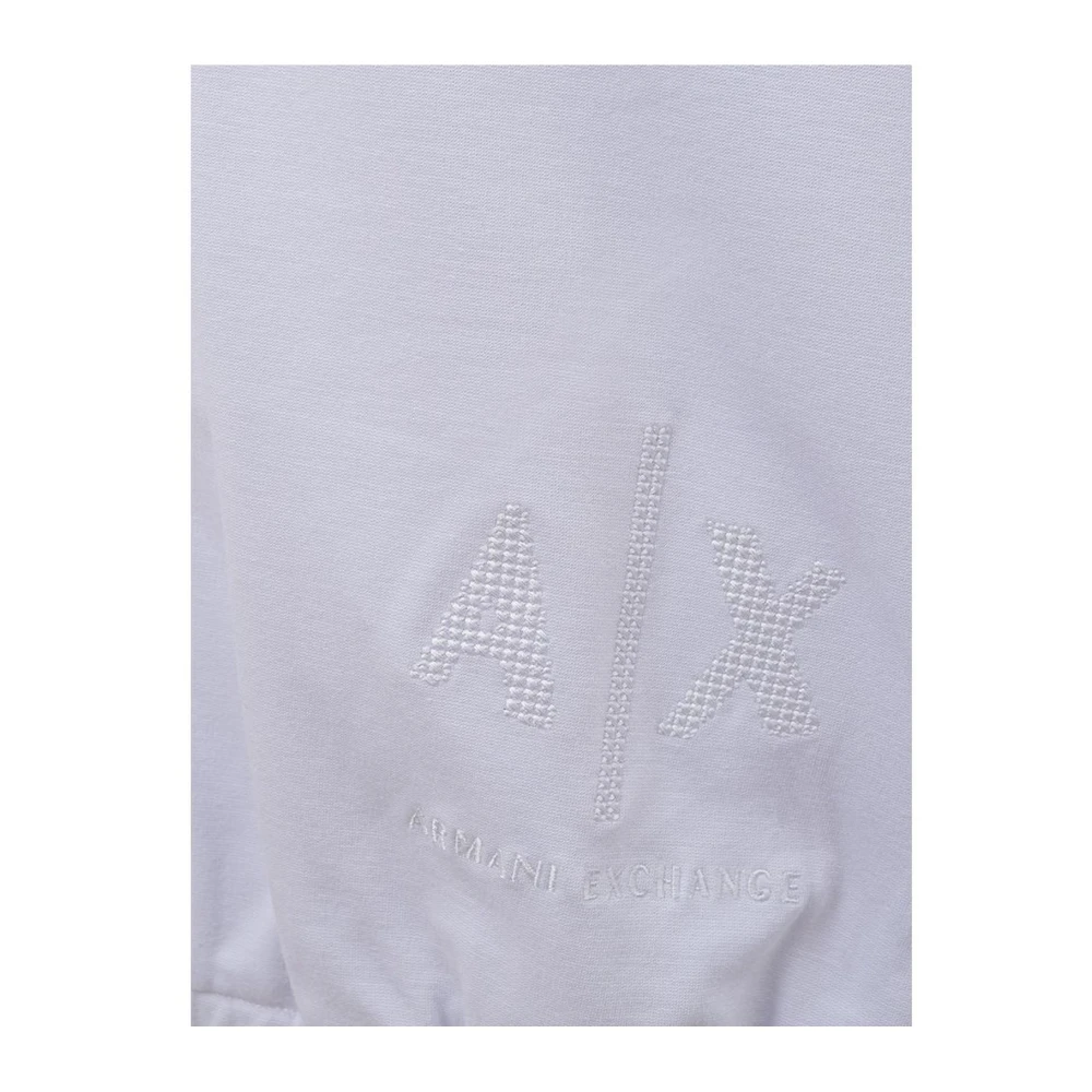 Armani Exchange Witte Viscose Dames Elegant Sweater White Dames