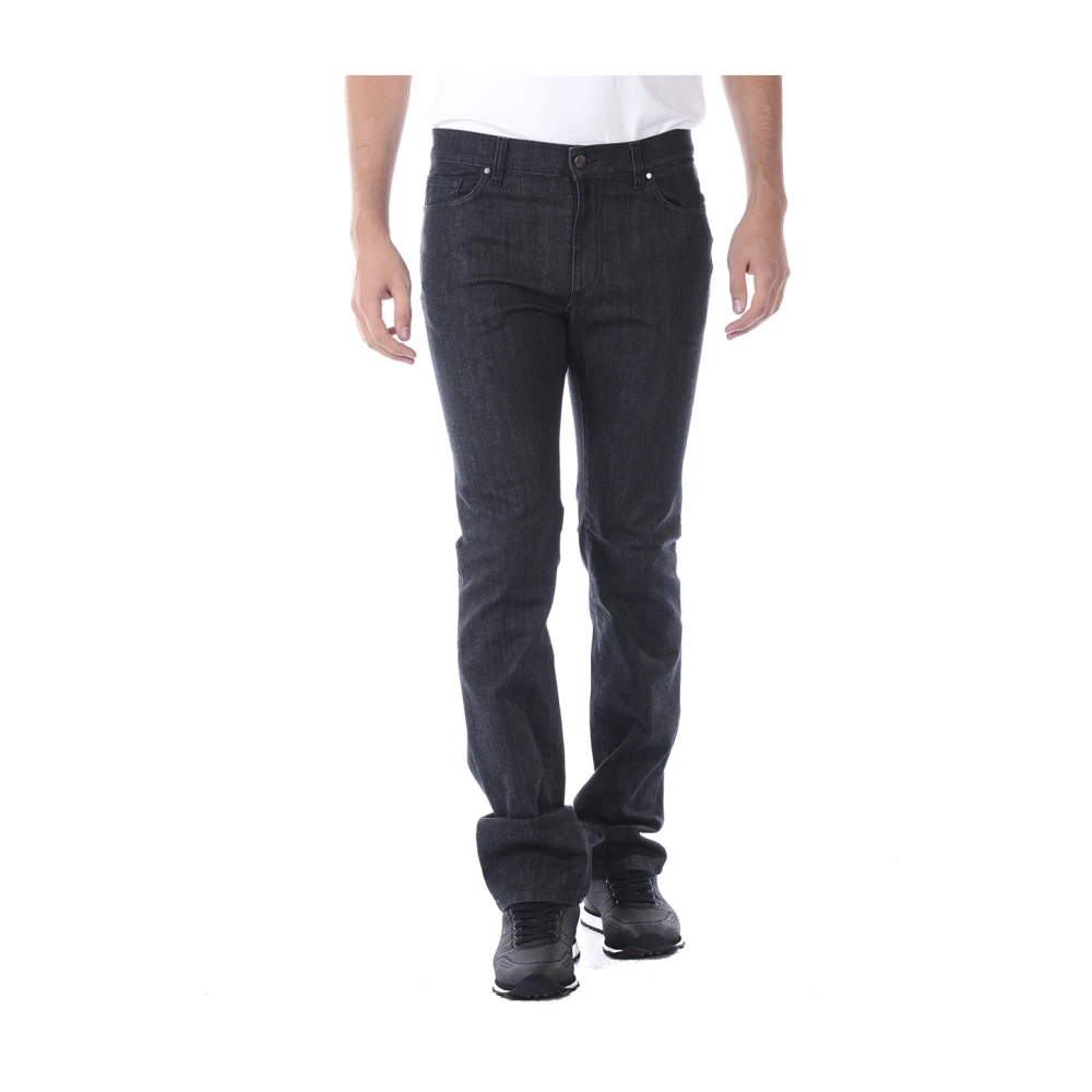 Versace Men's Black Slim Fit Jeans, W30, Slim-Fit Jeans