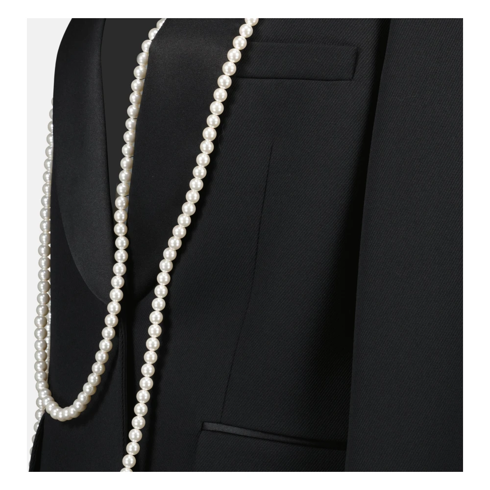 Moschino Parel Blazer Jas voor Vrouwen Black Dames