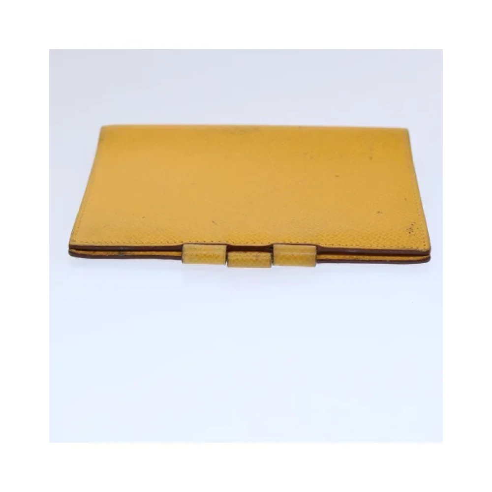 Hermès Vintage Pre-owned Leather home-office Yellow Dames