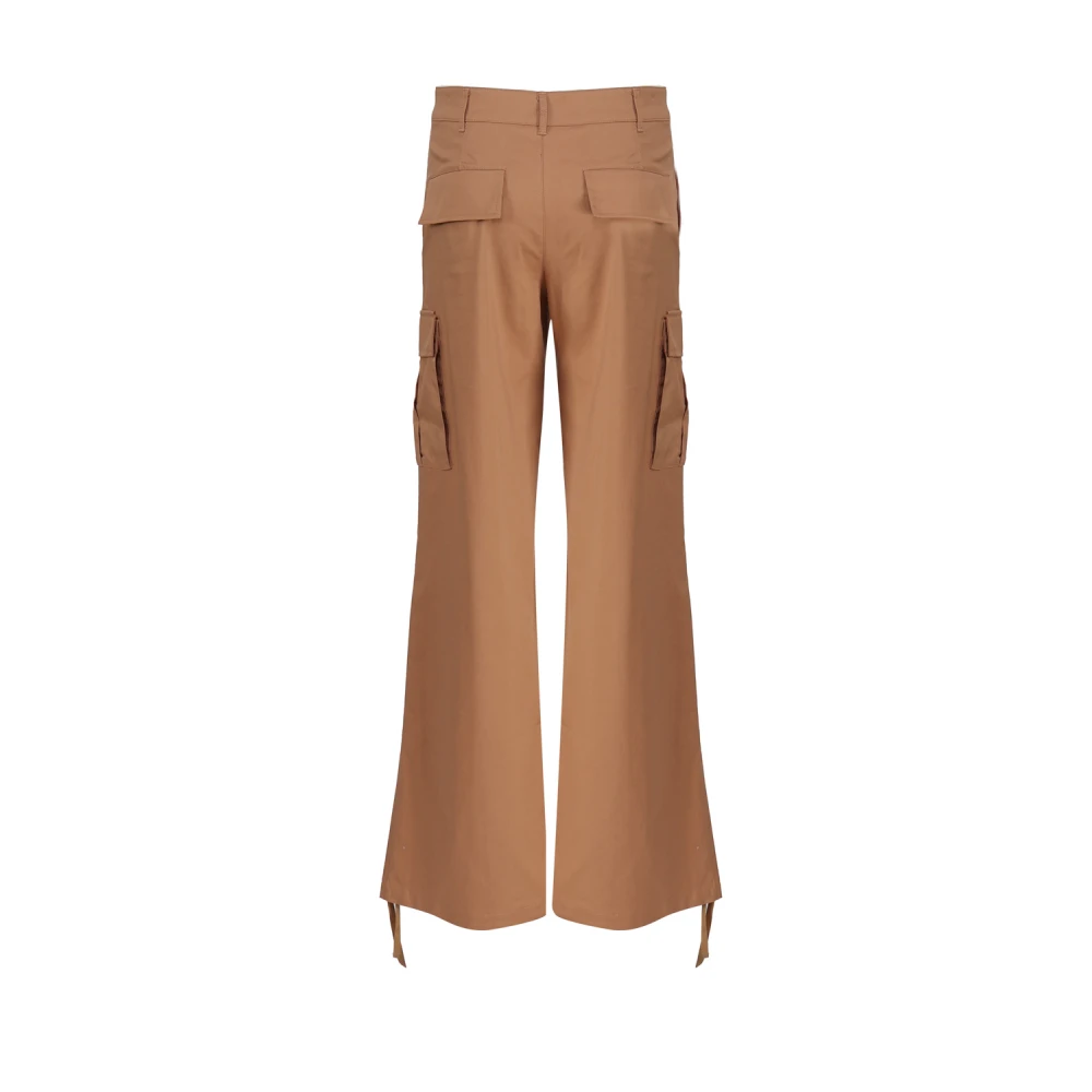 Andamane Bruine Wijde Pijp Broek Brown Dames