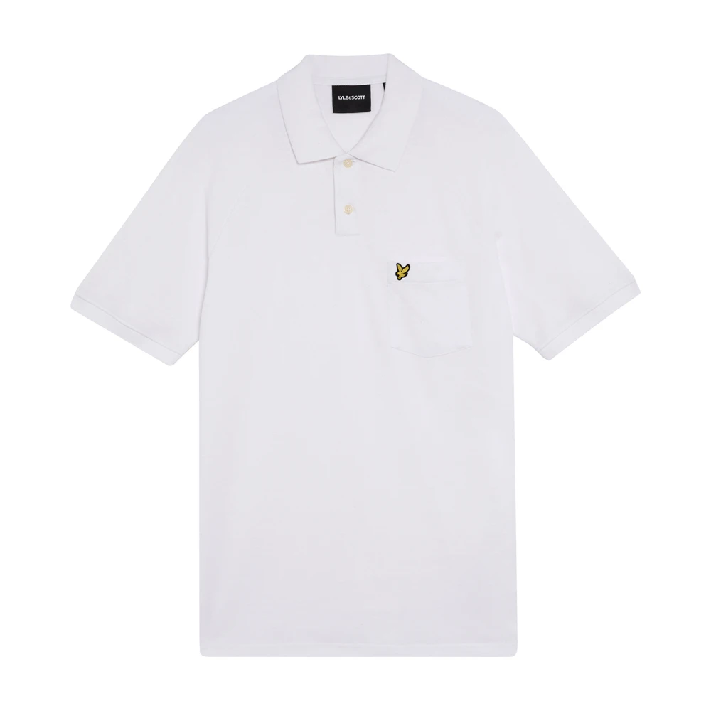 Lyle & Scott SS Polo Shirts Linnen Blend Polo Shirt White Heren