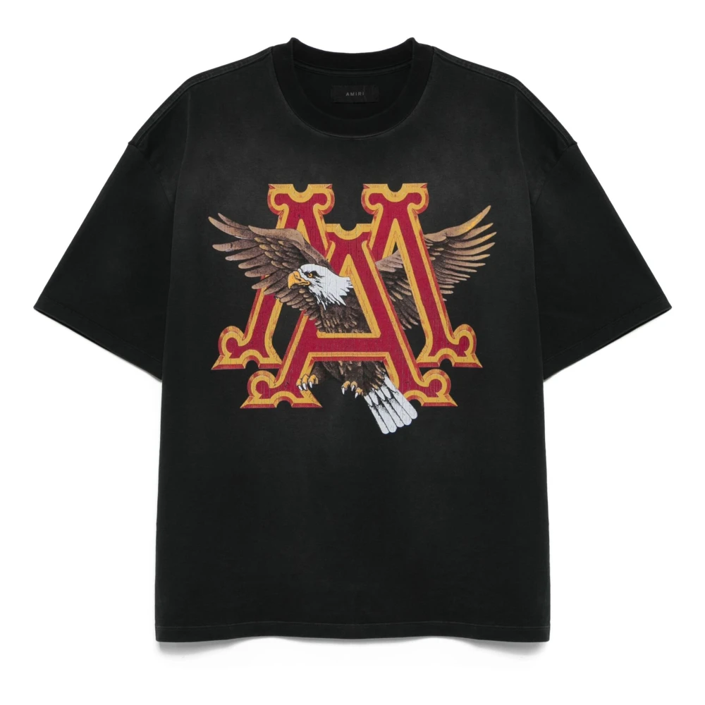 Amiri Men's Black Vintage Crew Neck T-Shirt