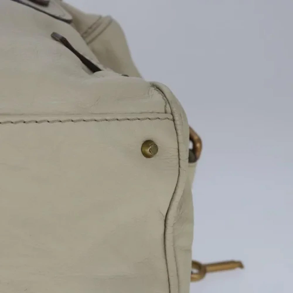 Chloé Pre-owned Leather handbags Beige Dames