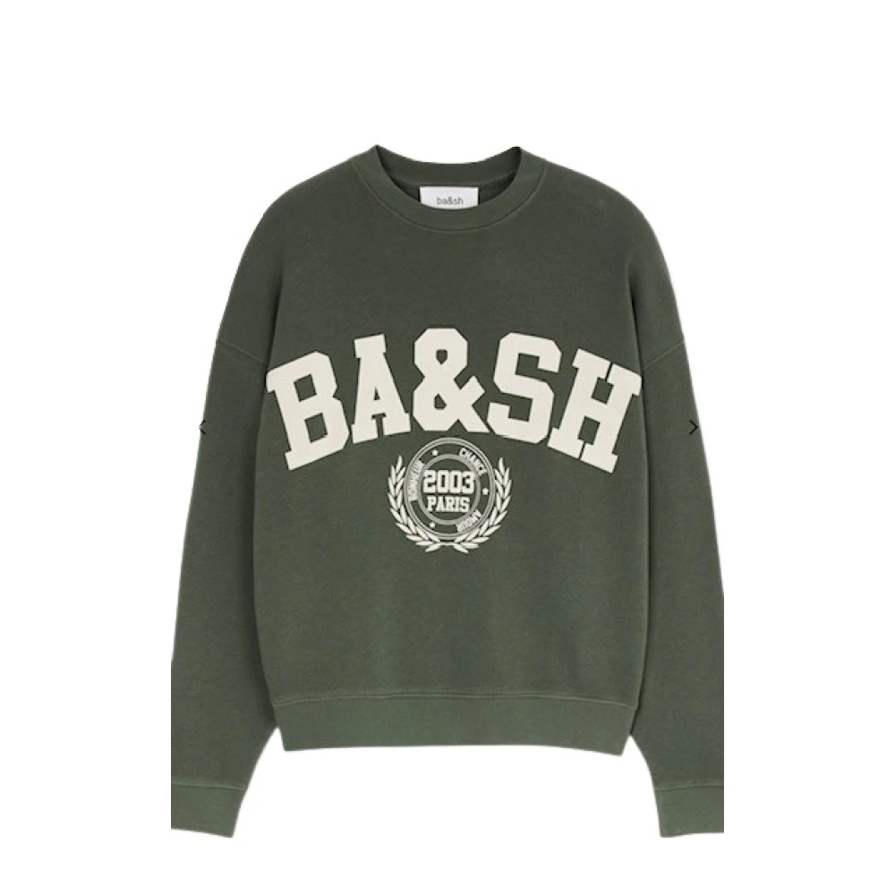 BA&SH Jersey Sweatshirt Green Dames