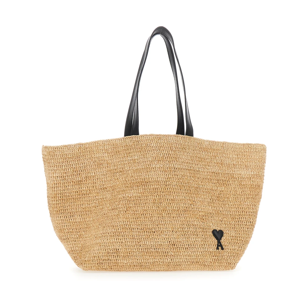 Ami Paris Unisex Beige Borse, Taglia Unica, New,