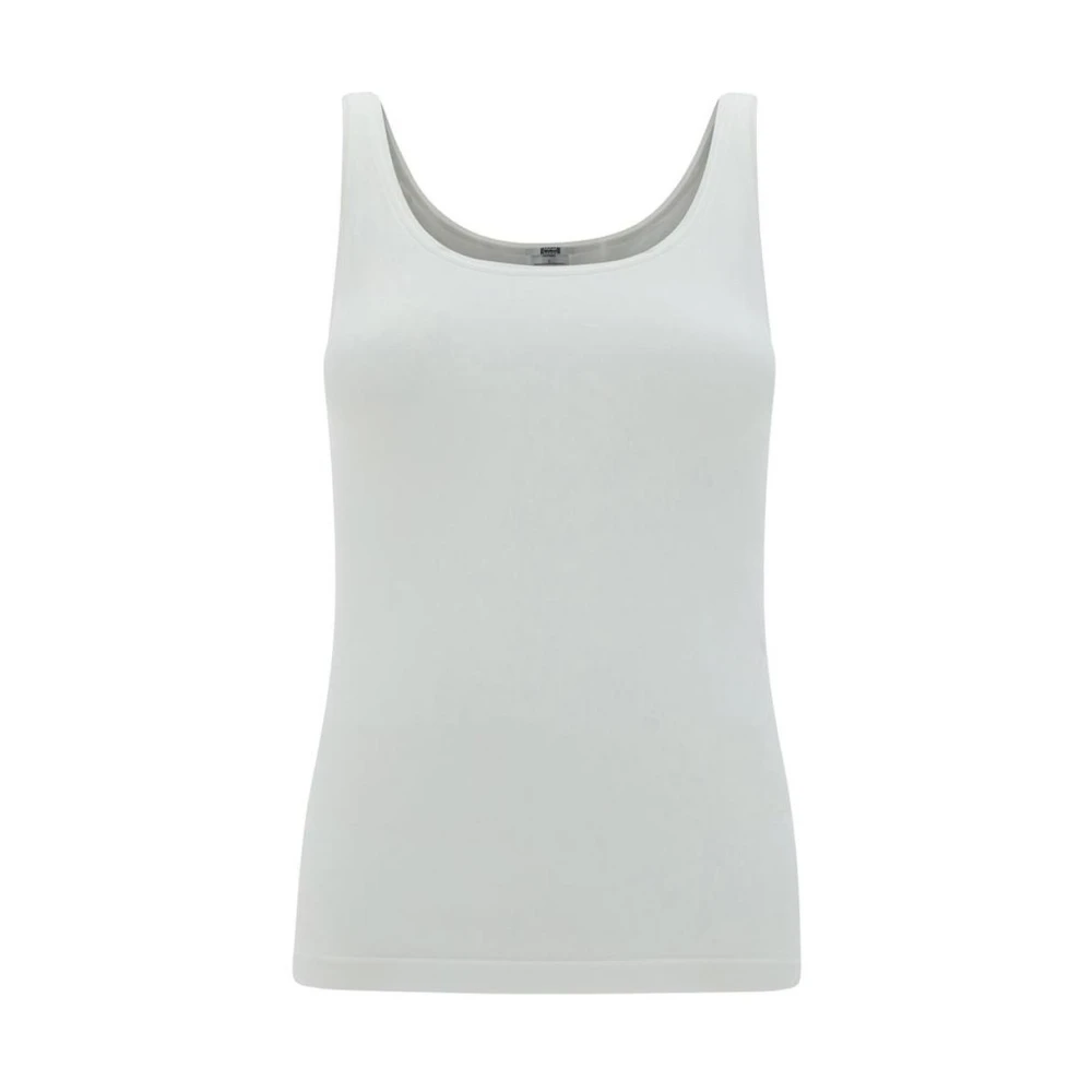 Wolford Monochrome Mouwloze Katoenen Top White Dames