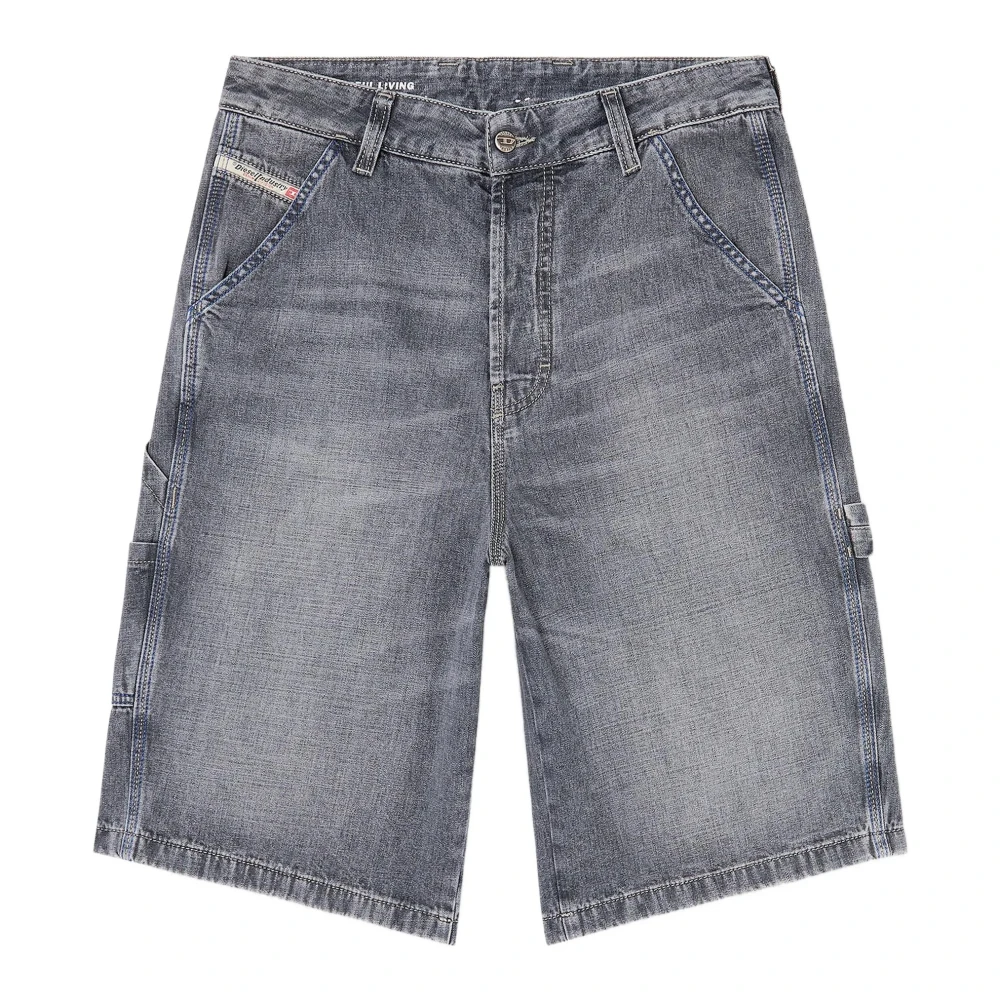 Diesel Uomo Grigio Pantaloncini, W29, New,