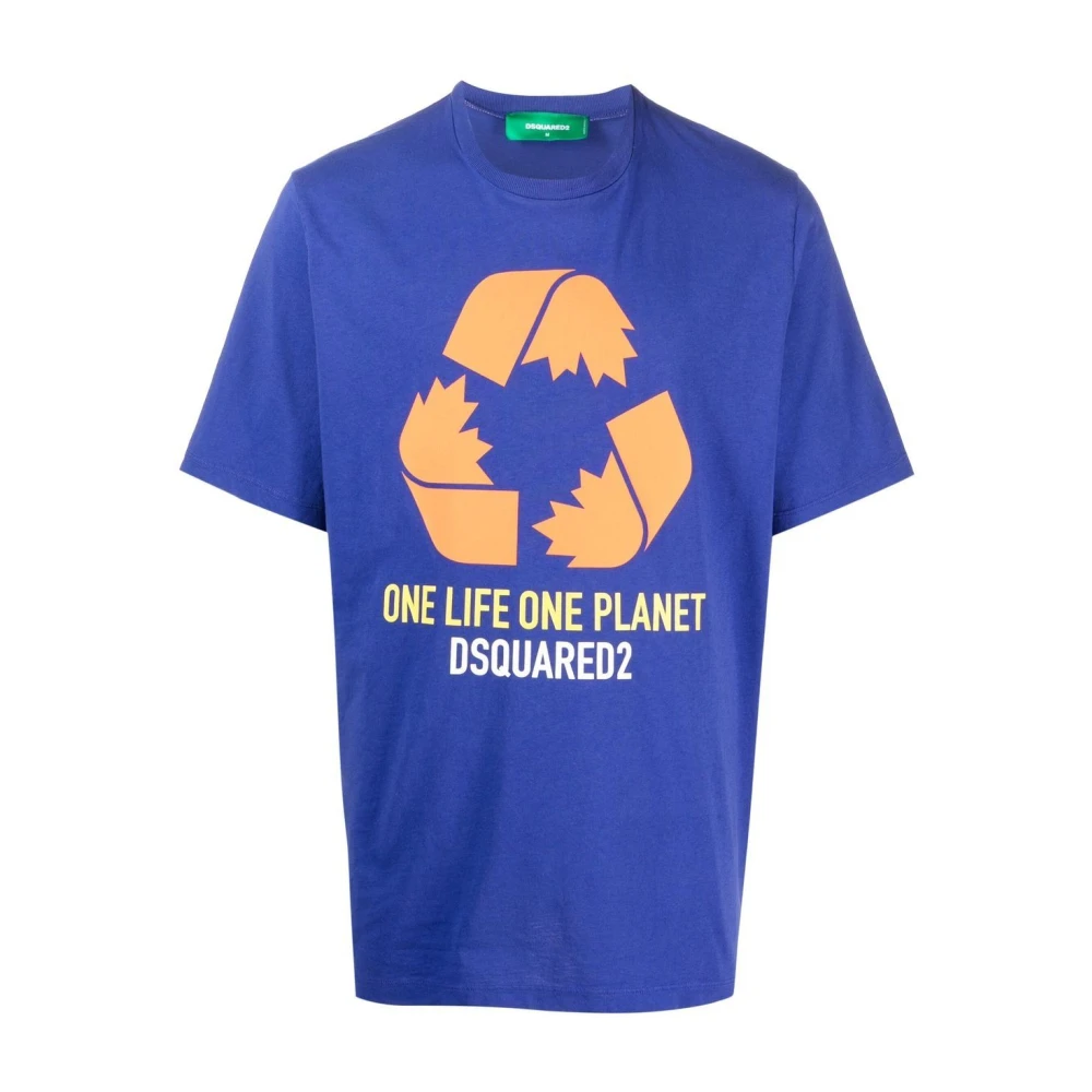 Dsquared2 T-shirts and Polos Blue Heren