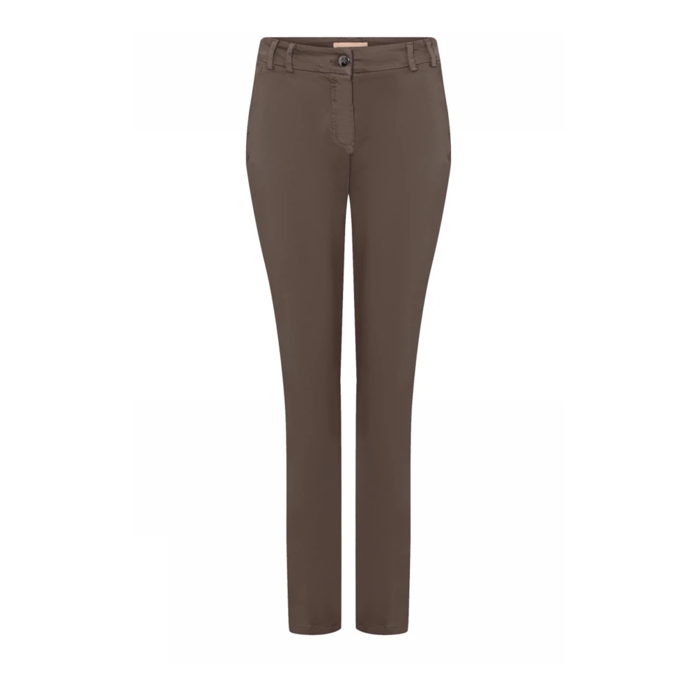 Gustav Klassieke Chino Broek Brown Dames