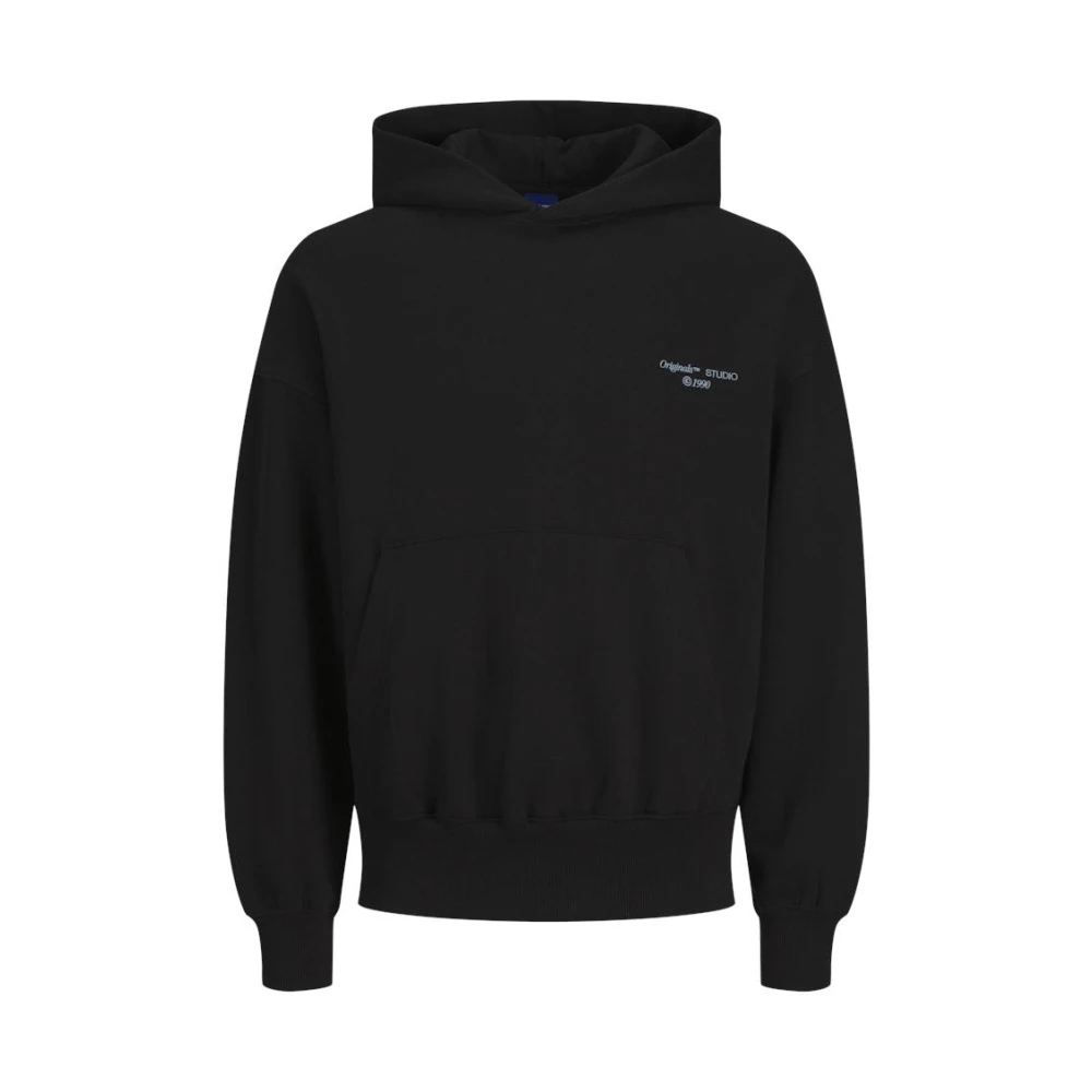 jack & jones Achtergrond Grafische Sweater Hood Zwart Black Heren