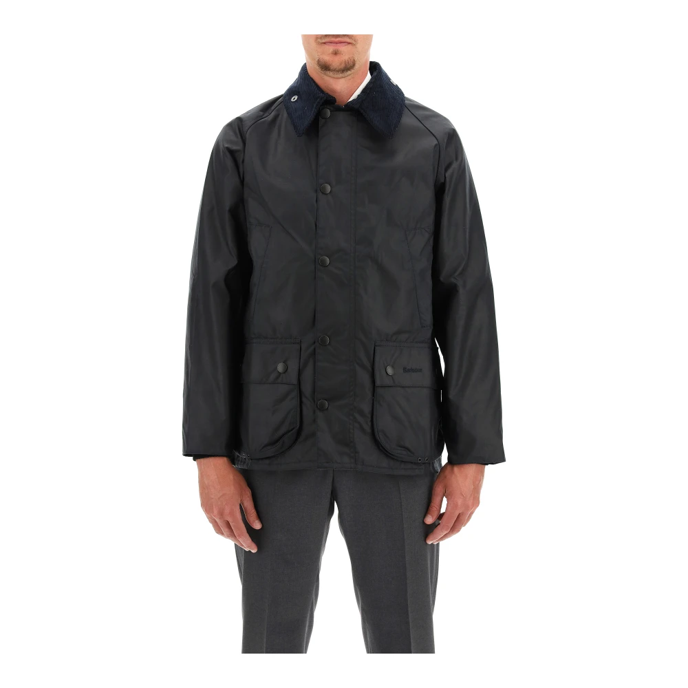 Barbour Klassieke Gewaxte Katoenen Jas Blue Heren