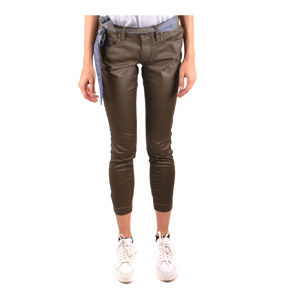 Jacob Cohën Women's Green Slim Fit Denim Jeans