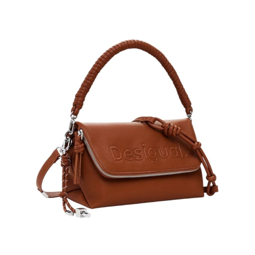 Desigual Bruine Polyethyleen Handtas Lente Zomer Collectie Brown Dames