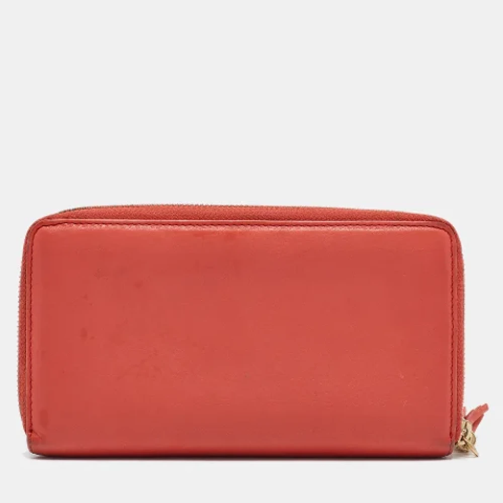 Gucci Vintage Pre-owned Leather wallets Orange Dames