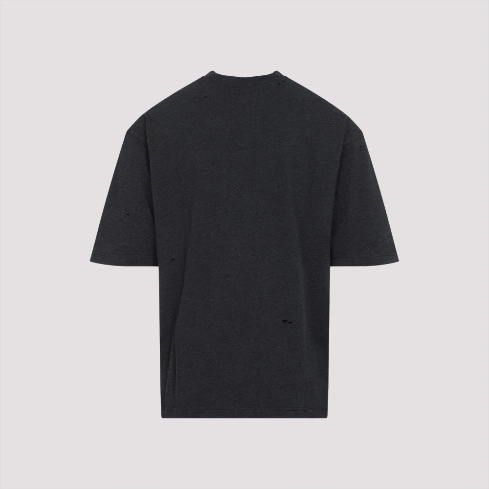 Acne Studios Zwart Melange Tshirt Black Heren
