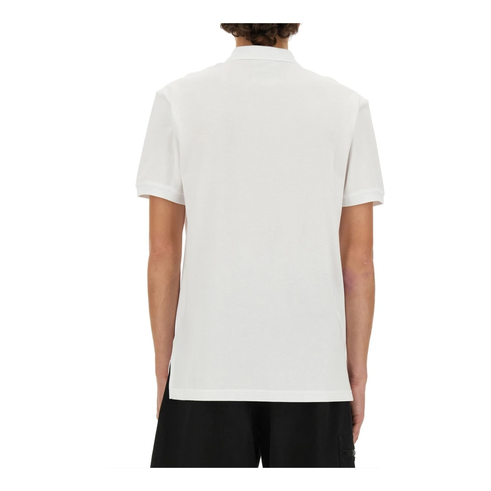Moschino Liefde Vertrouwen Katoen Polo Rood Hart White Heren