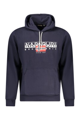 sweat-a-capuche-bleu-avec-manches-longues-et-imprime