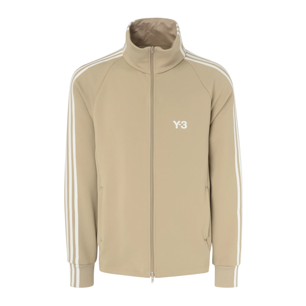 Y-3 Beige Track Top Streetwear Stijl Beige Heren