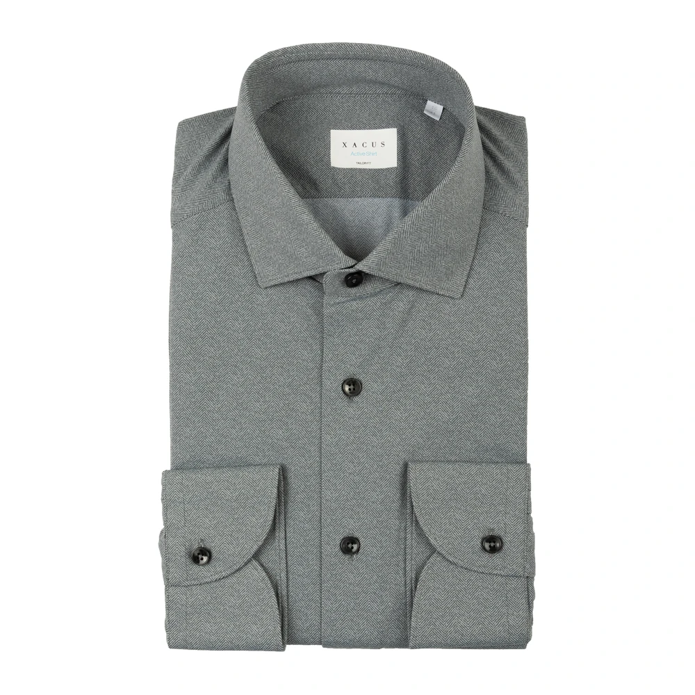 Xacus Grijze Overhemd Gray Heren
