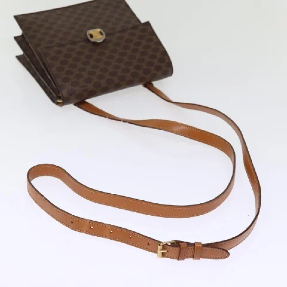 Celine Vintage Pre-owned Leather shoulder-bags Brown Dames