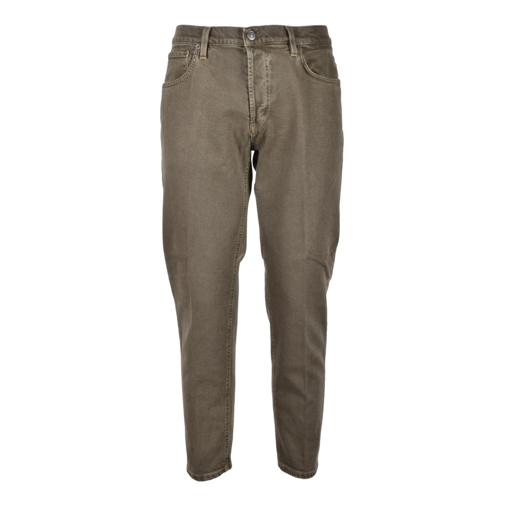 Dondup Katoen Elastaan Jeans Brown Heren