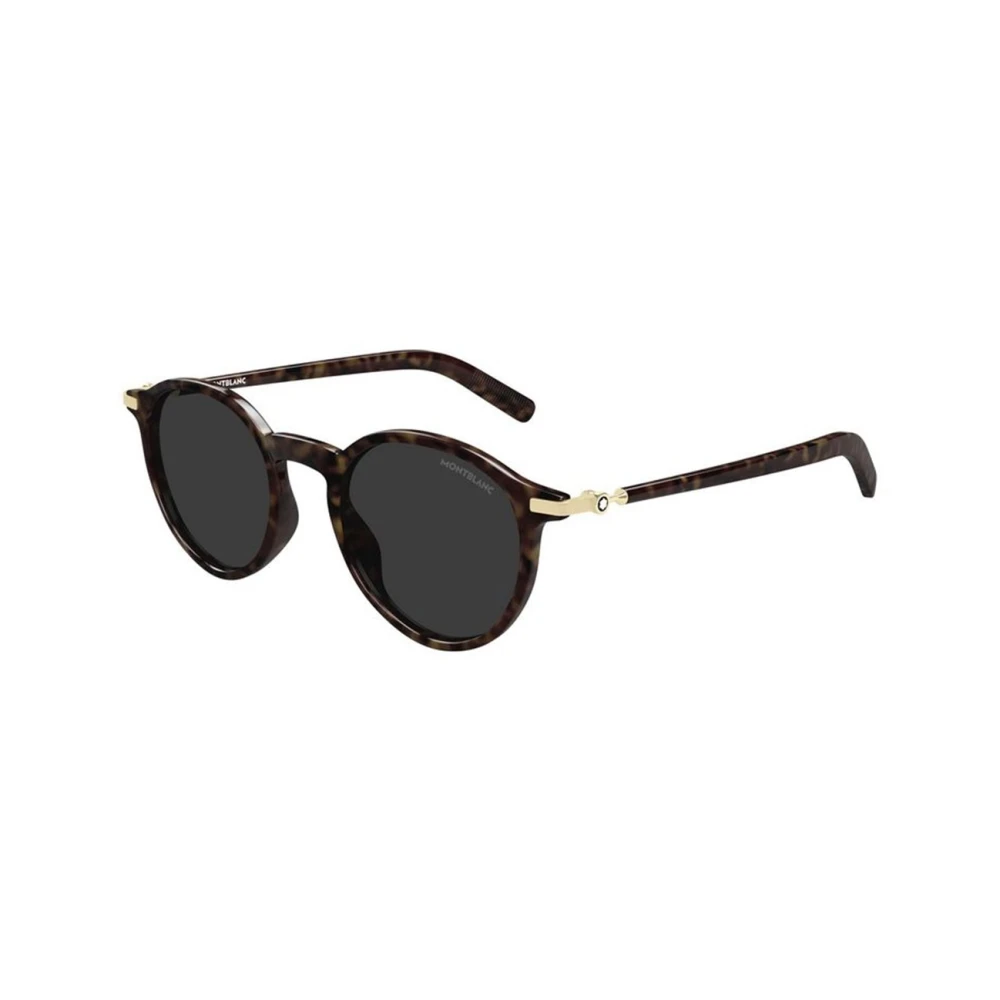 Montblanc Men's Brown Mb0461s Round Sunglasses - Sunglasses - 49 Mm - Accessories