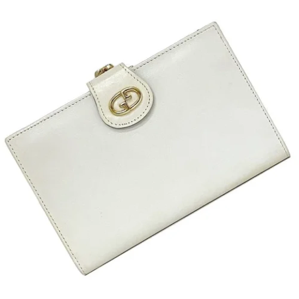 Gucci Vintage Pre-owned Leather wallets White Dames